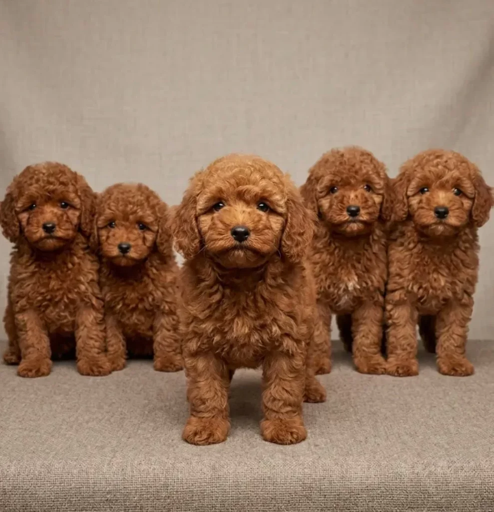 Çilek, Dut, Erik, Böğürtlen & Karpuz – satılık kızıl Toy Poodle yavrusu