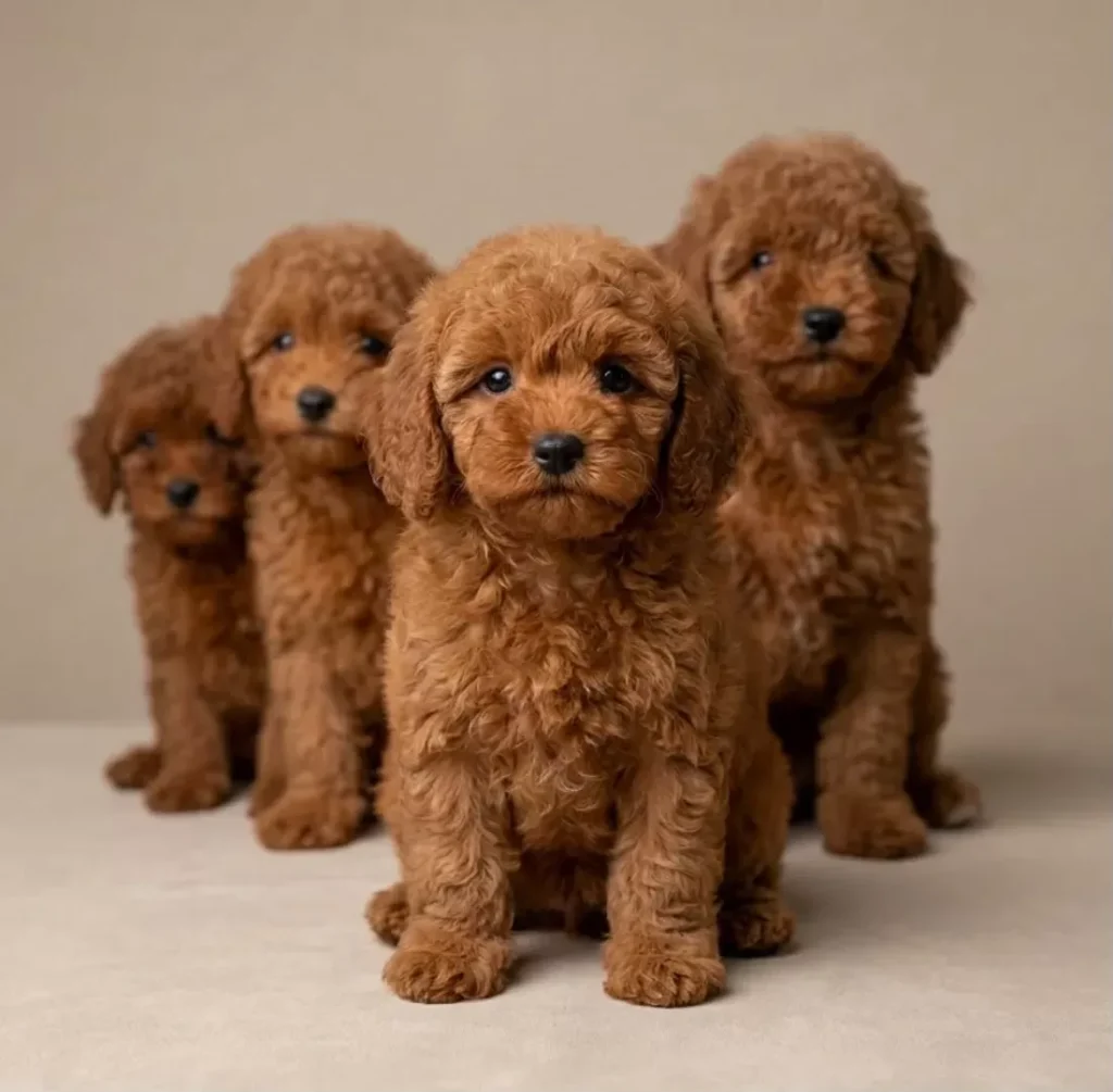 Ihlamur, Bergamot, Poğaça & Mercimek – satılık kızıl Toy Poodle yavrusu