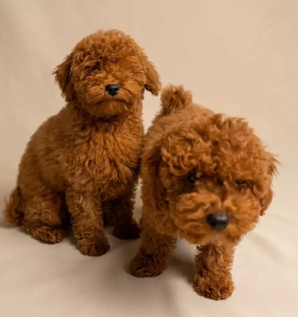 Lal & Kehribar – satılık kızıl Toy Poodle yavruları